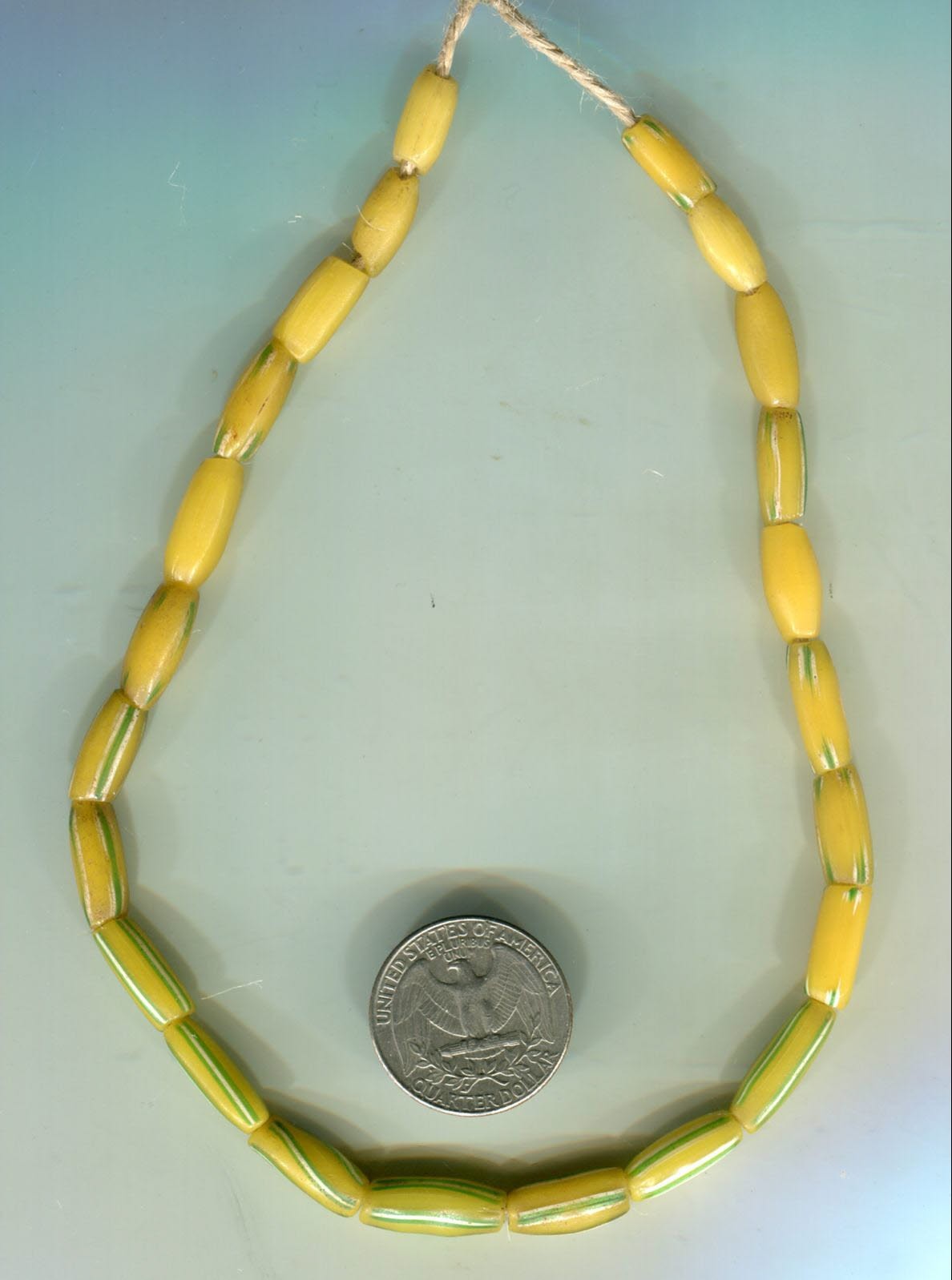 African Trade beads Vintage Antique Venetian glass old striped melon beads