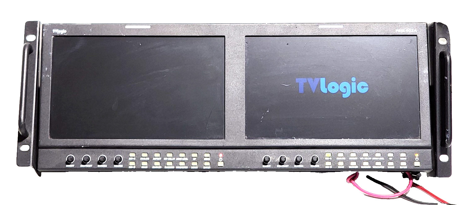 Postium PRM-902A Dual 9 " LCD Rack Monitor with Dual HD NO POWER SUPPLY