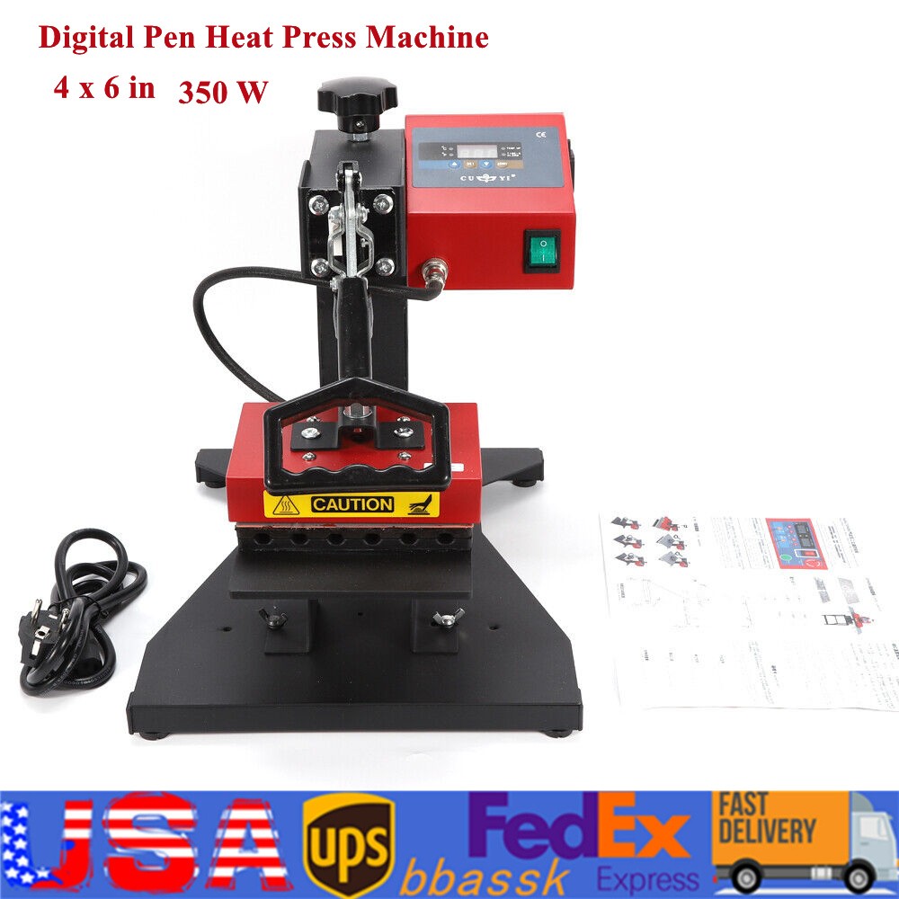 110V 6Pcs Digital Pen Heat Press Machine LOGO Heater Press Transfer