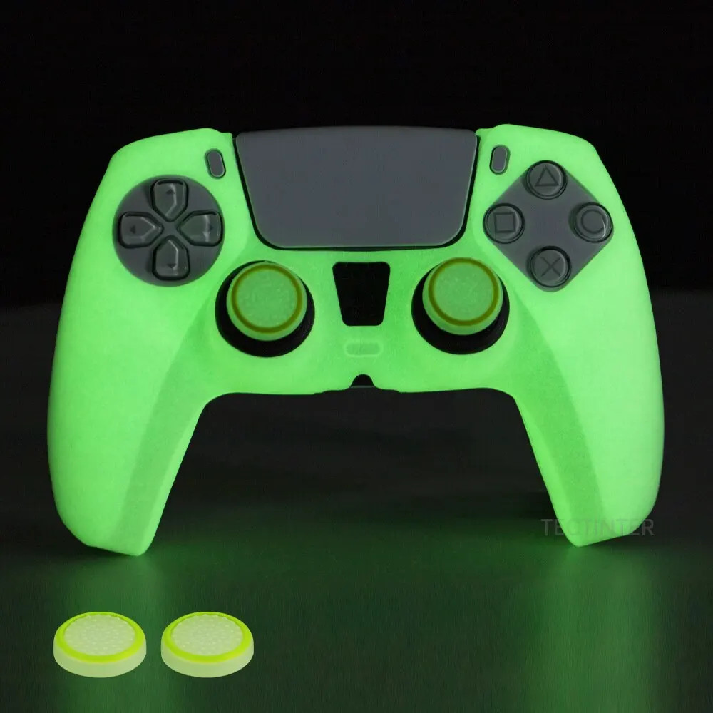 Glowing Silicone Cover For PS5 Controller Rubber Case Shell For PS5 Gamepad Joys