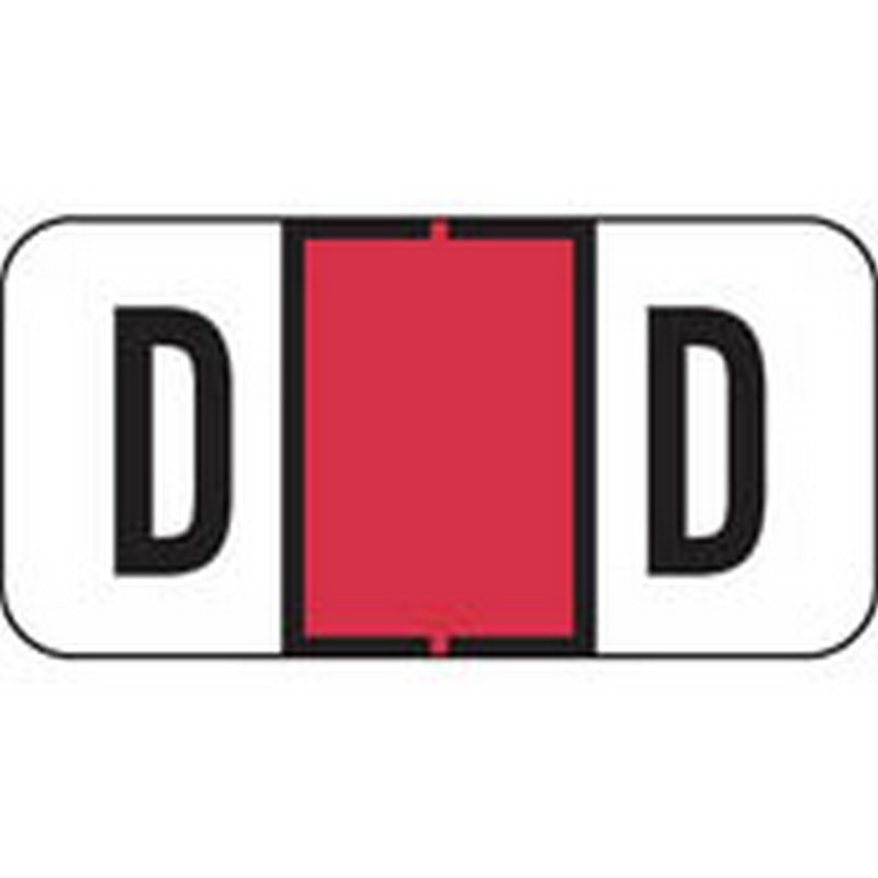 Jeter Compatible "D" Labels, Polylaminated Stock, 3/4 " X 1-1/2" Individual