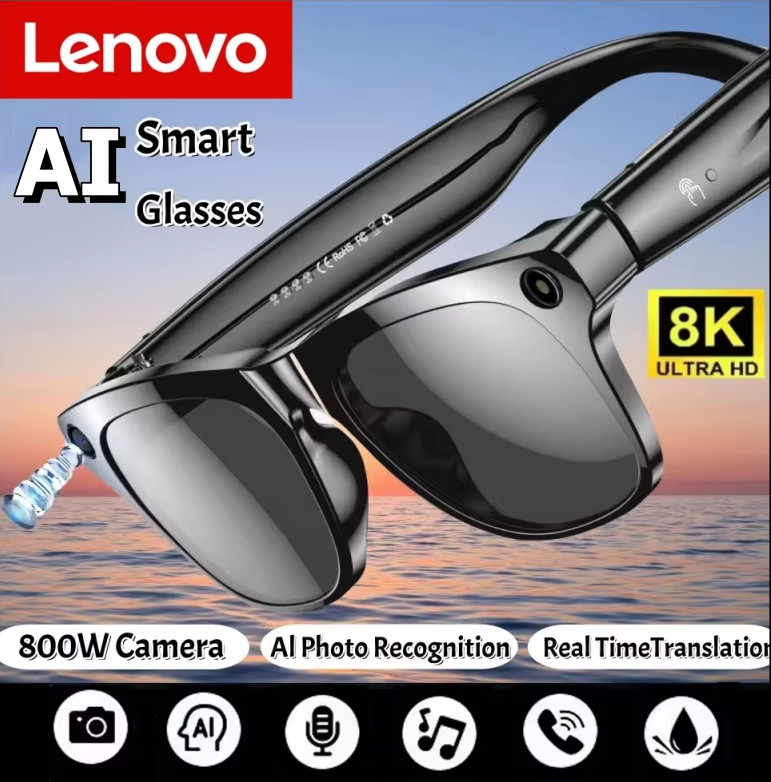 Lenovo Smart AI Glasses Photochromic Multifunction Bluetooth Glasses.