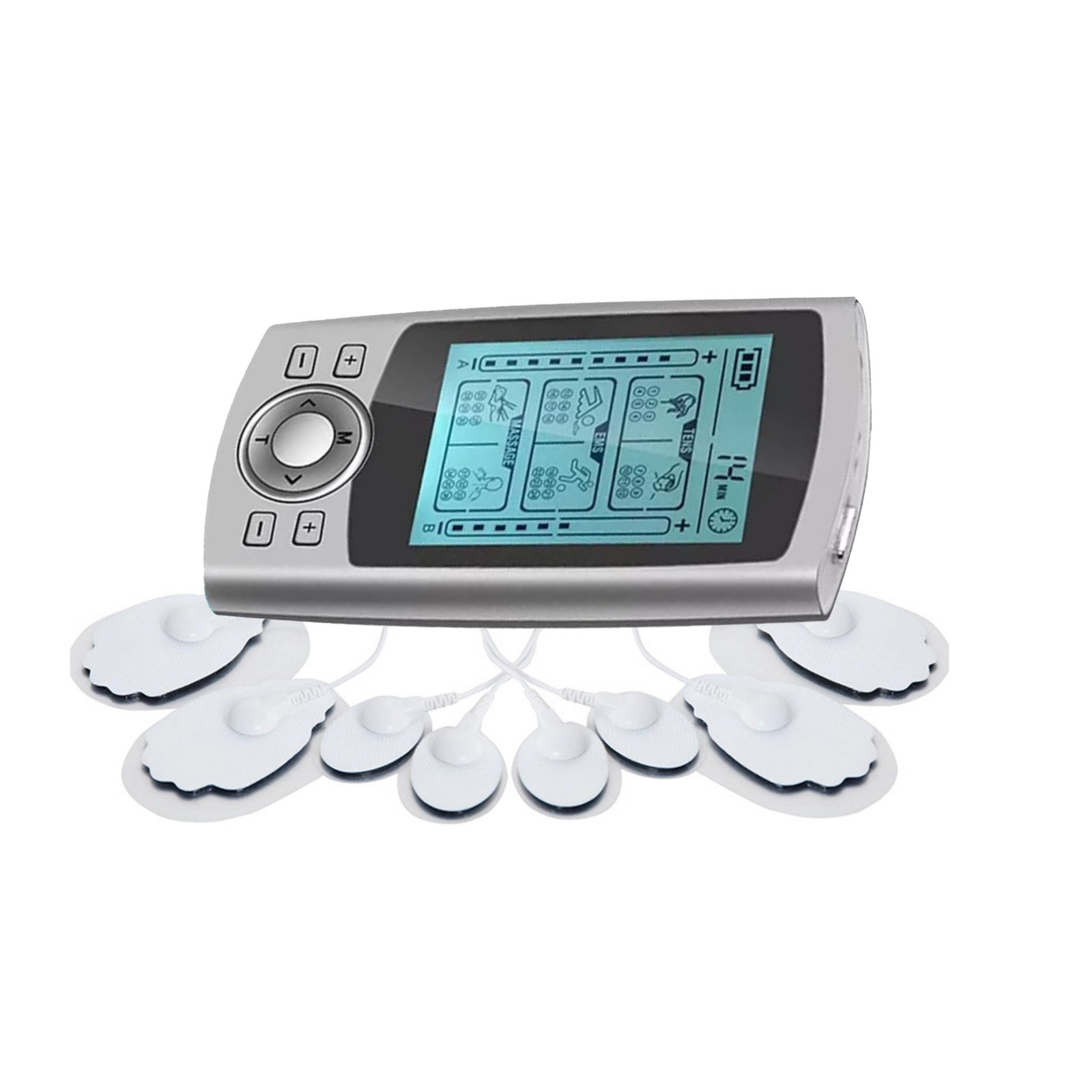 Tens Unit Pulse Massager Rechargeable Muscle Stimulator Full Body Pain Therapy
