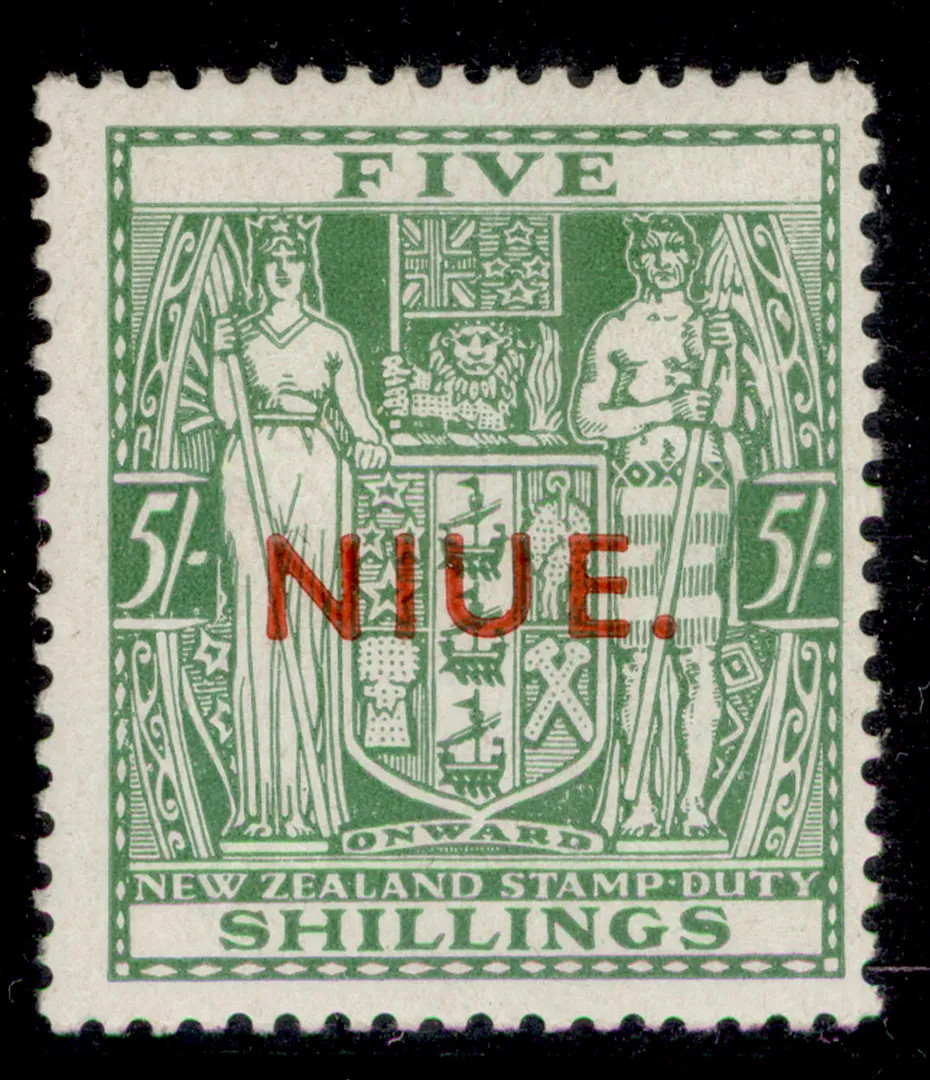 NEW ZEALAND - Niue GVI SG88, 5s pale yellowish green, M MINT. Cat £16.