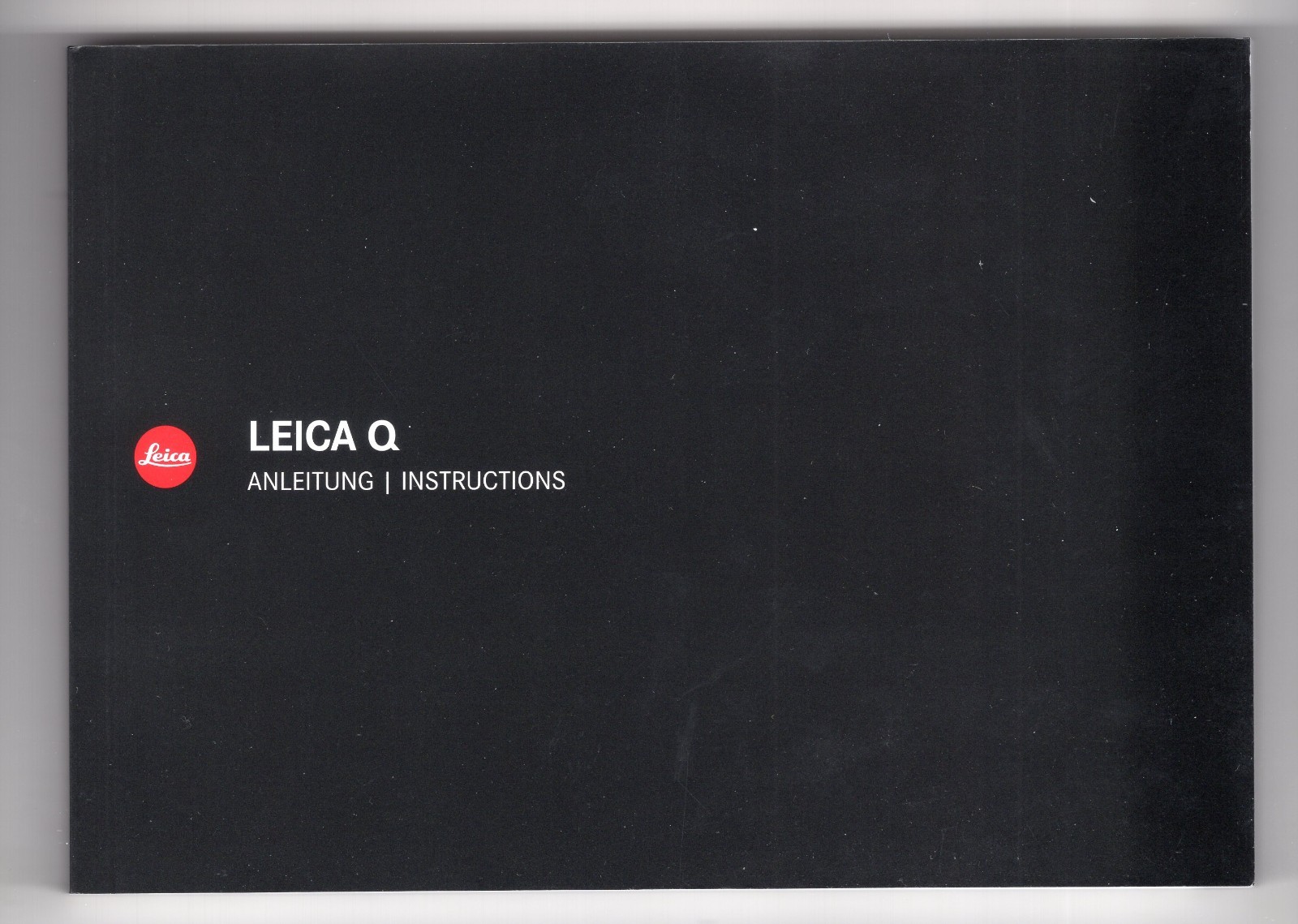 Leica Q Typ 116 (2018) Genuine Camera Instruction Manual In English & German