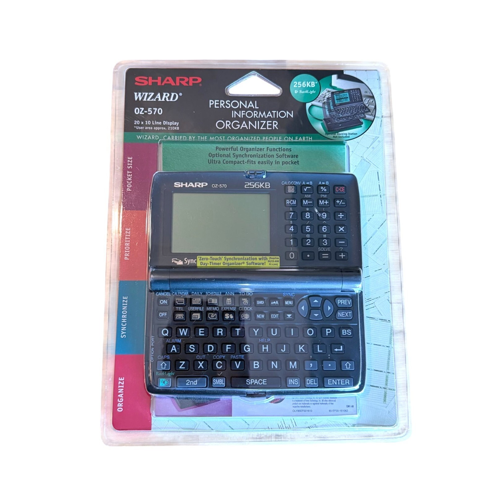 Sharp Wizard Personal Information Organizer NEW OZ-570 256KB 20x10 Line Display