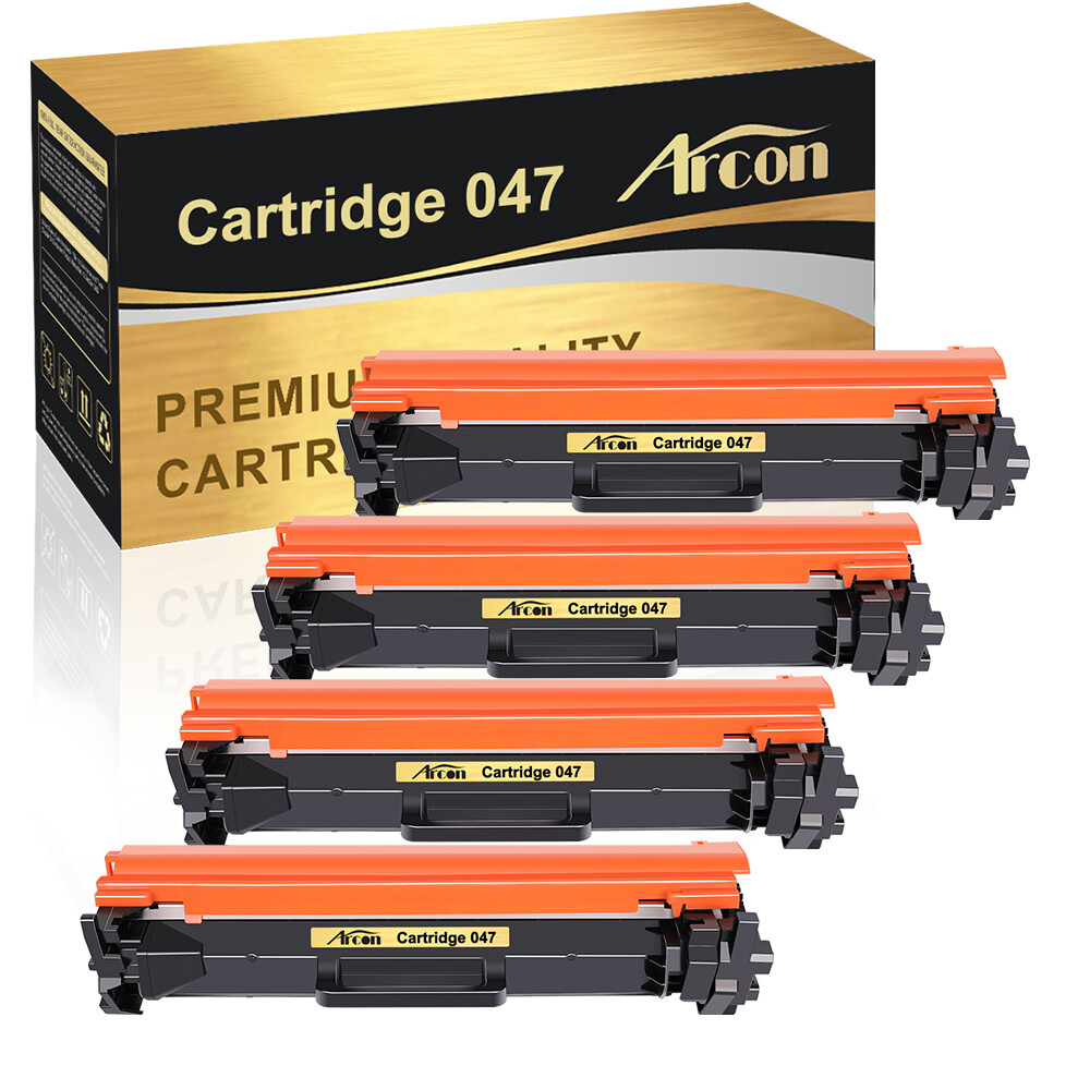 4 Pack Black CRG 047 Toner For Canon 047 imageCLASS MF113W MF110 LBP113W LBP110