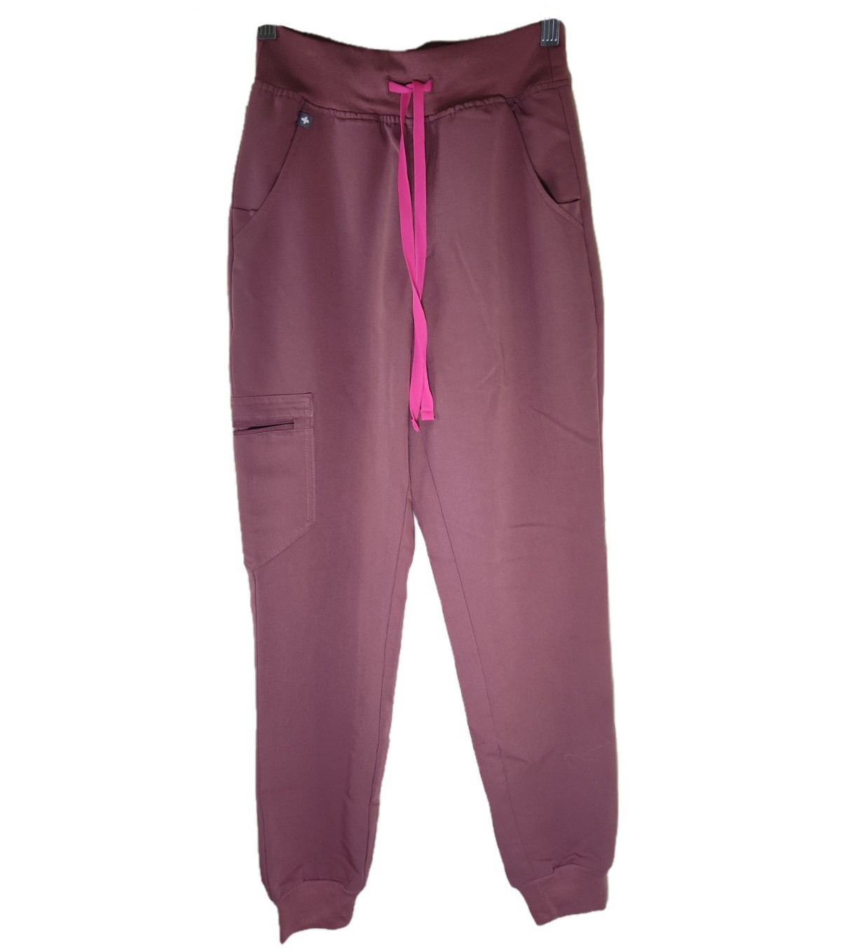 Figs Pink Women's High Waisted Zamora Scrubs Jogger Pants Size XXS