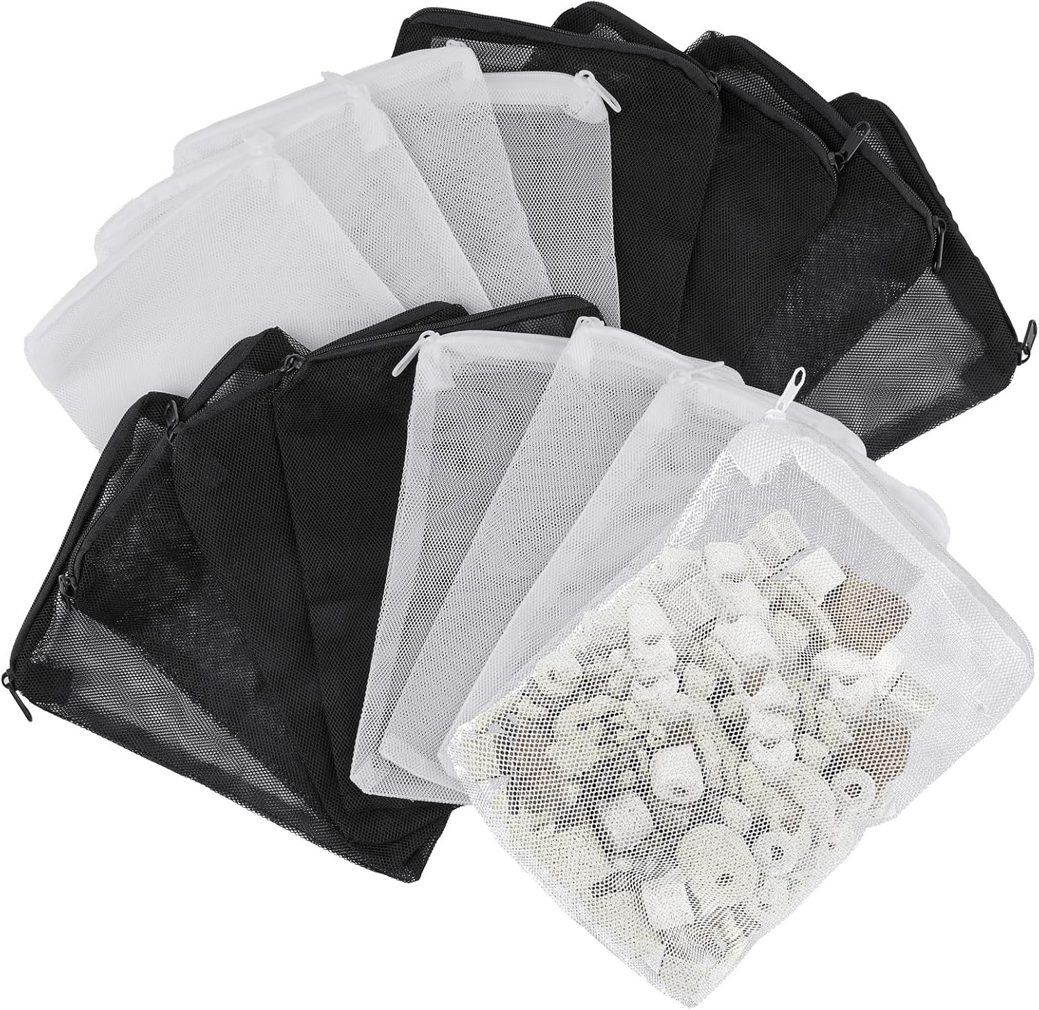 16 Pcs Aquarium Filter Media Bags Extra Fine, 7.8 X 5.9 Inch Filter Media Bag wi