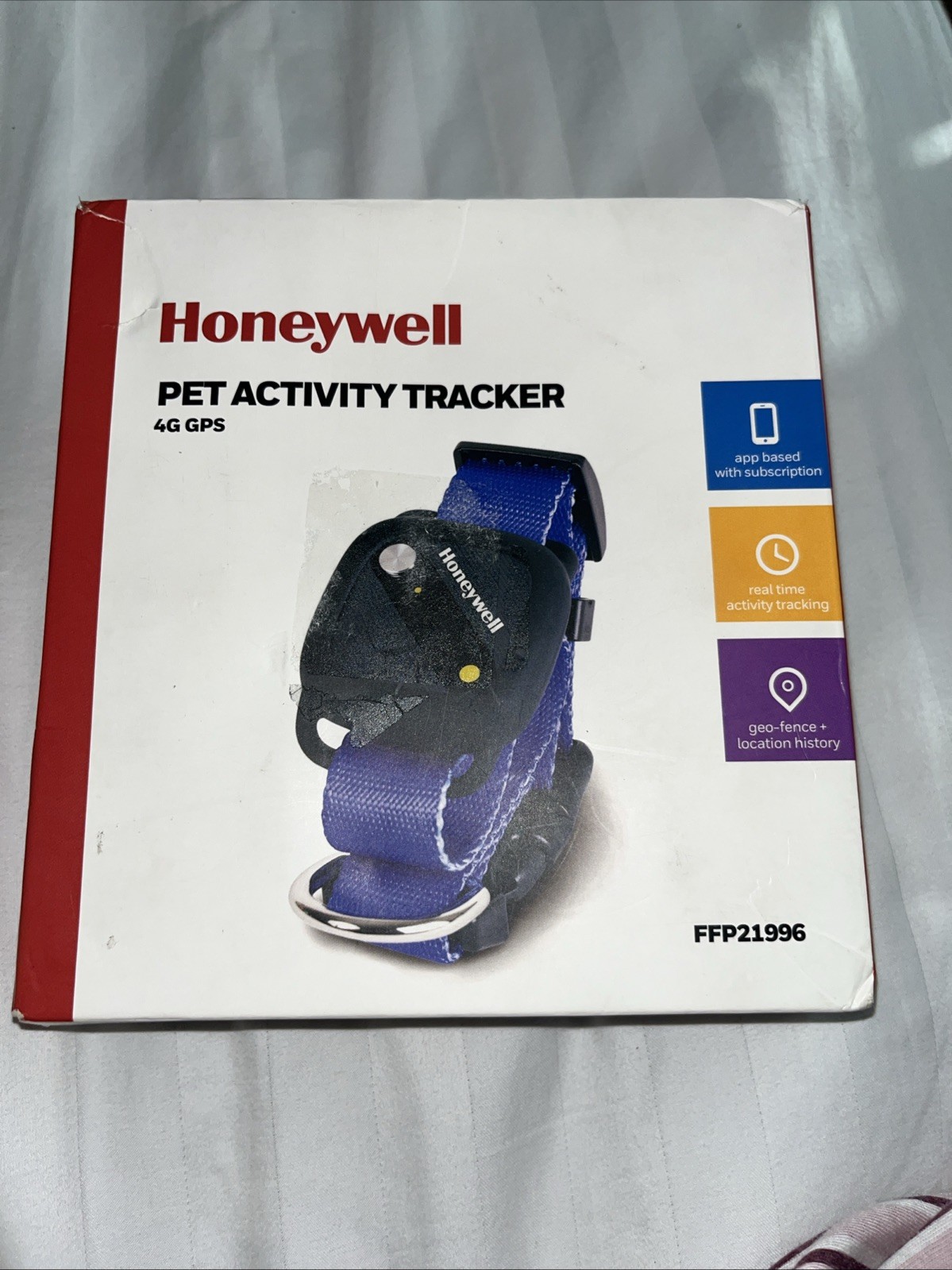 Honeywell Pet Activity Tracker 4G GPS Collar FFP21996 Geo-Fence Location History