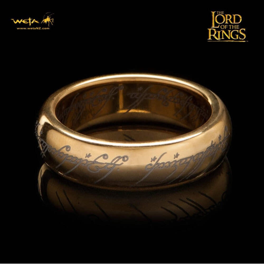 WETA The Lord Of The Rings The One Ring Size 13 Life Size Tungsten Prop Replica