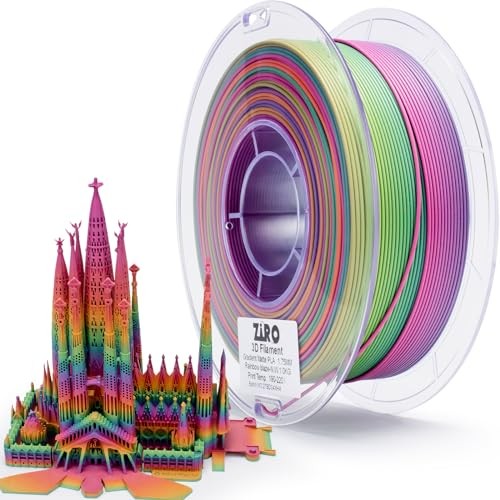  3D Printer Filament PLA, Fast Color Changing Rainbow Blaze(matte)