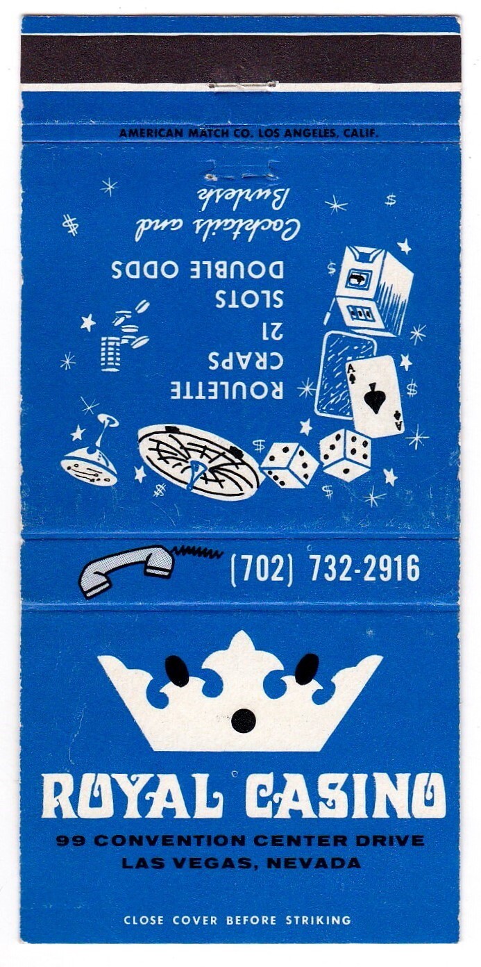 Royal Casino Las Vegas Matchbook Cover icmsc5