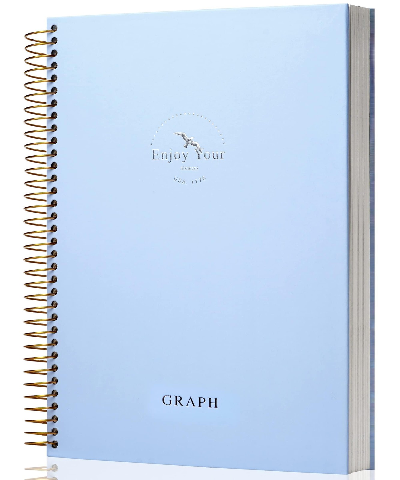 FLYING EAGLE 8.5 x 11 Large Graph Notebook Journal Spiral Graph, Blue 