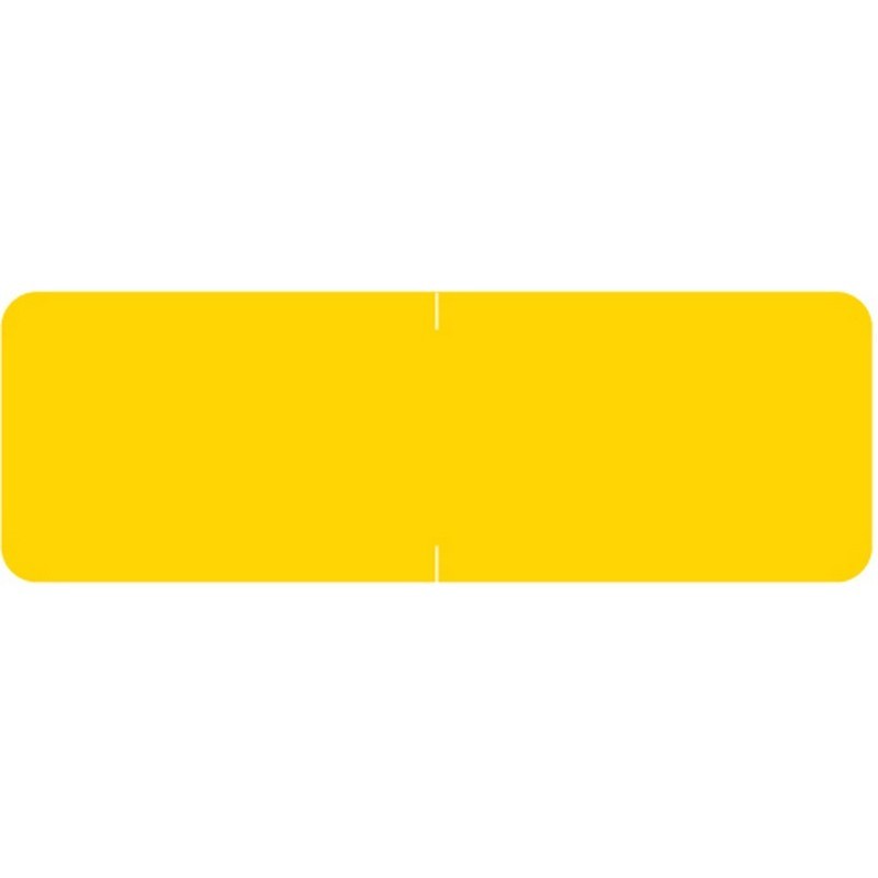 Barkley Compatible Solid Yellow Labels, Laminated Stock, 1/2" X 1-1/2"