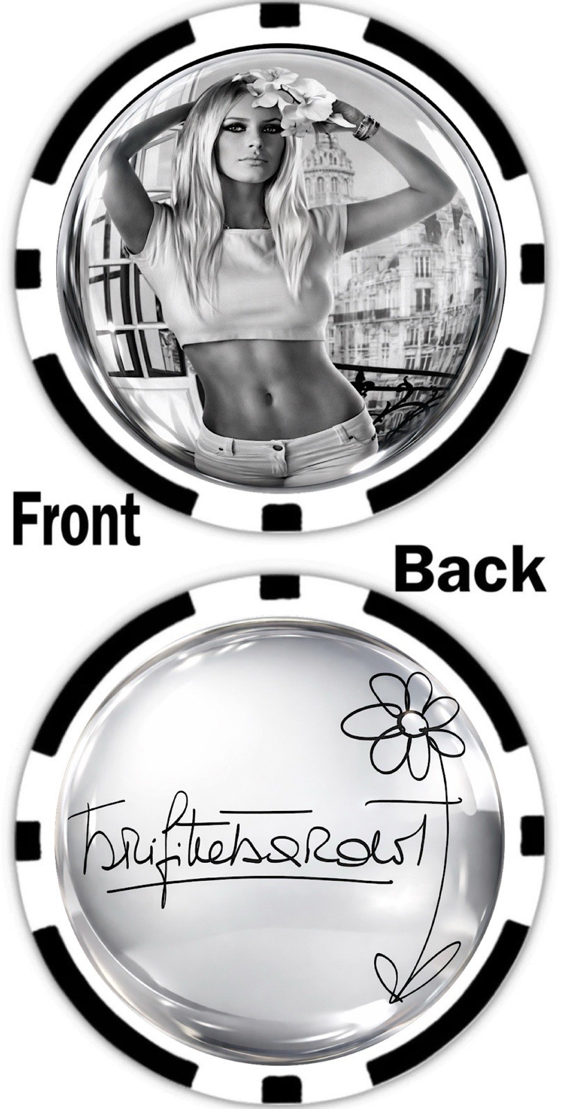 BRIGITTE BARDOT - LEGENDARY ACTRESS -  COMMEMORATIVE POKER CHIP - ***SIGNED***