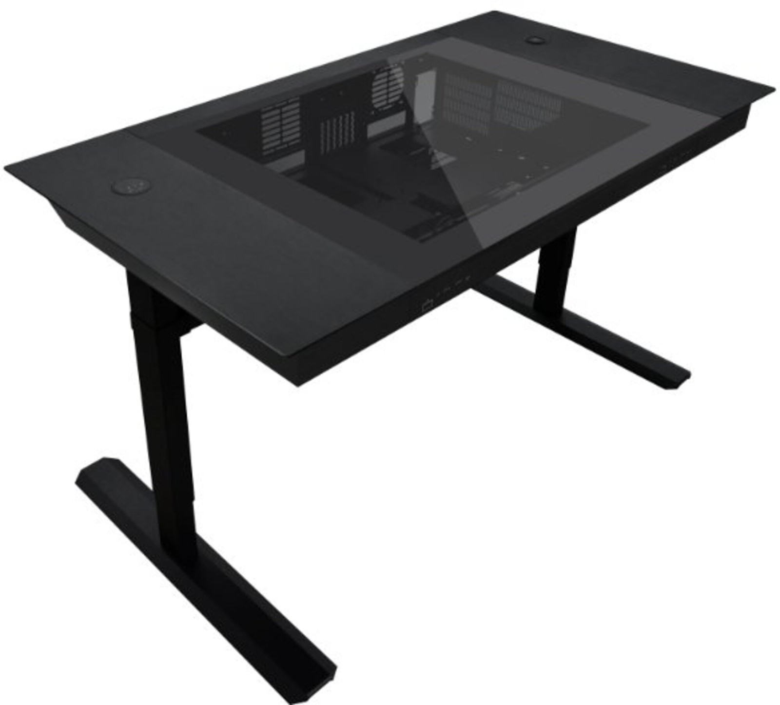 Lian Li - DK07X - Lian Li Motorized Standing Desk: Dual E-ATX Support, Wireless
