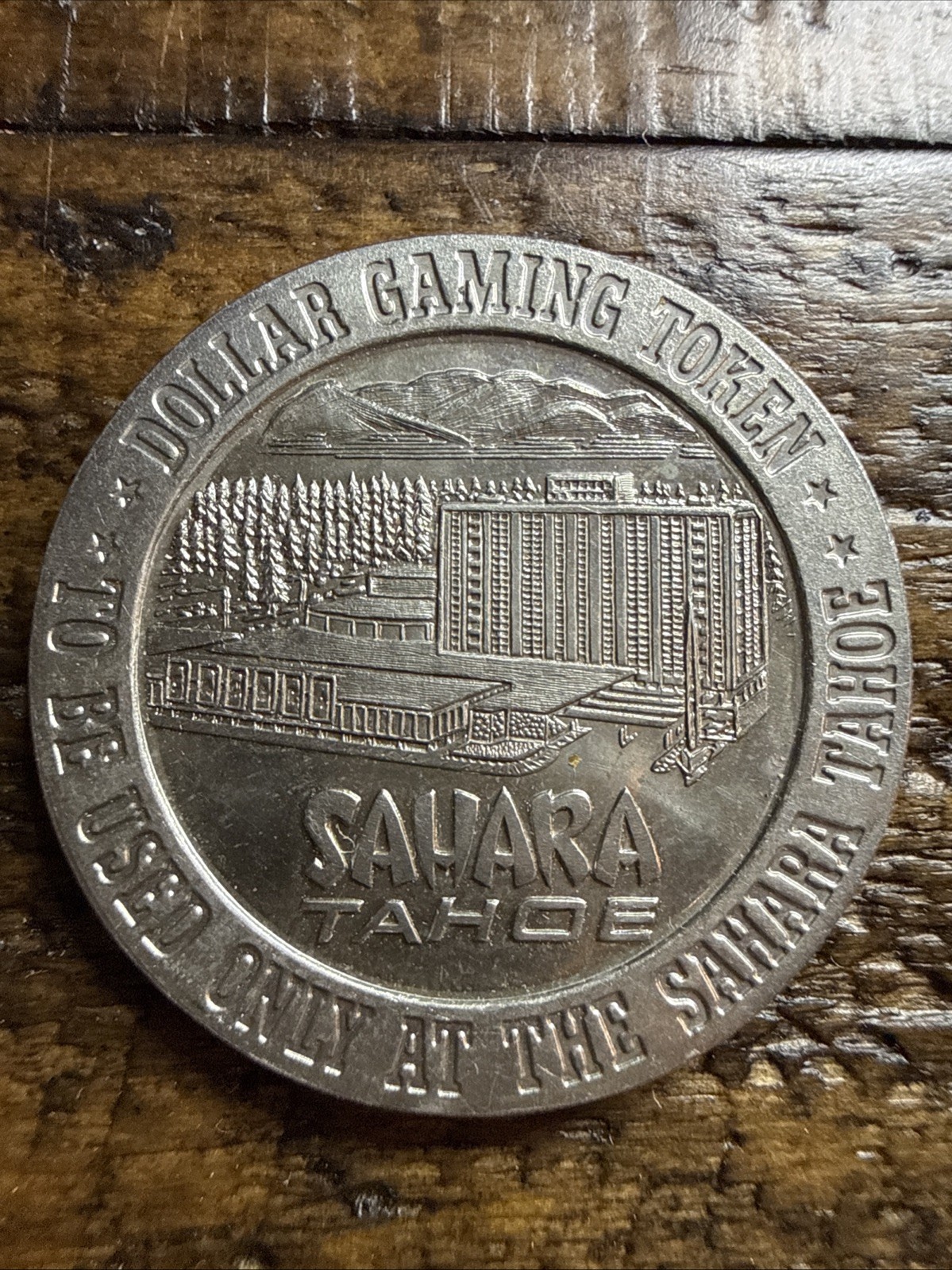 Vintage SAHARA TAHOE Hotel Casino Lake Tahoe NV $1 Gaming Token Franklin Mint