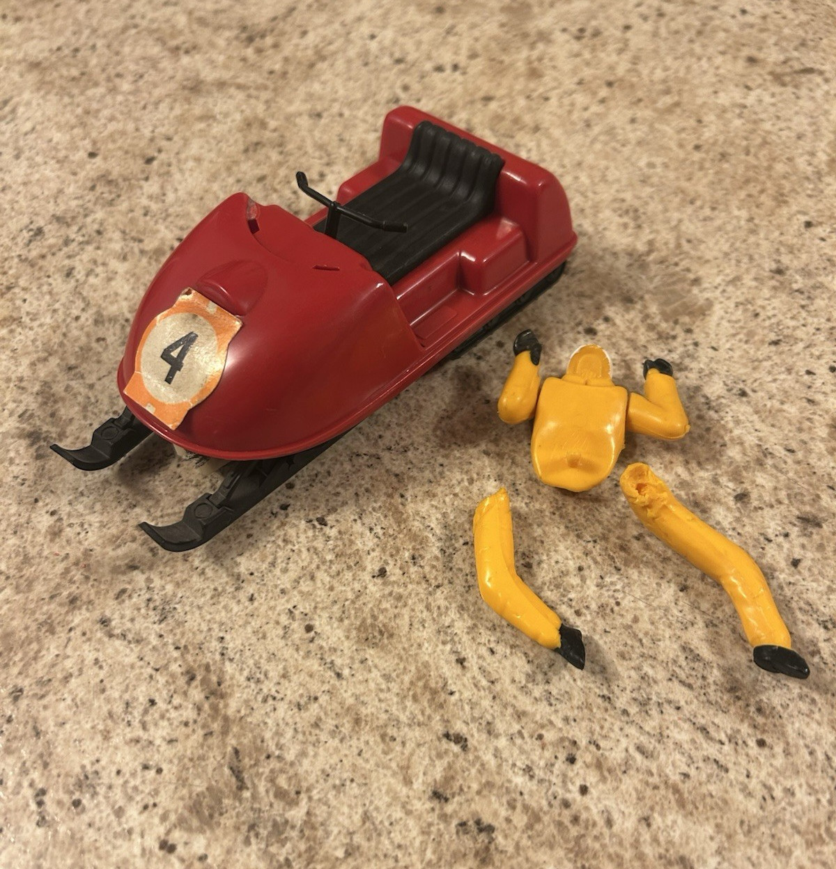 Eldon Slot Racing Snowmobile With Rider (1:32 Scale) Read Full Description