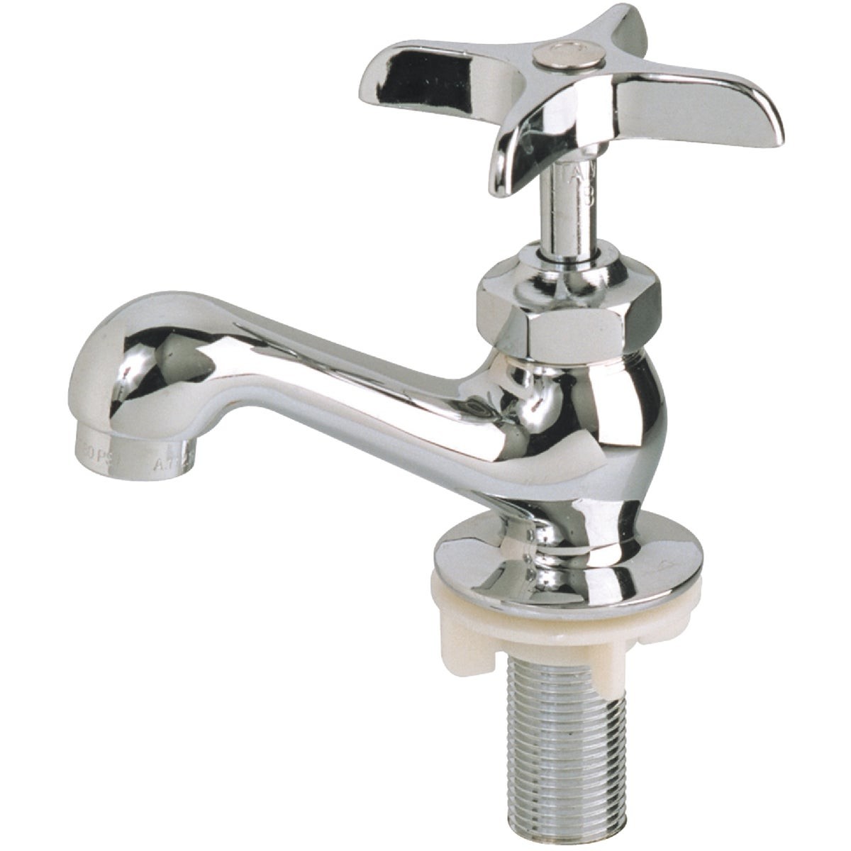B&K Chrome 1.2 GPM Heavy-Duty Single Hole Basin Faucet 120-005NL B&K 120-005NL