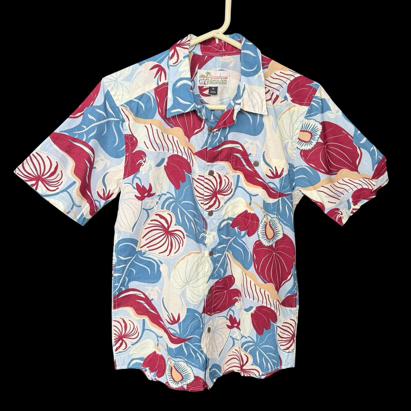 Patagonia Pataloha Organic Cotton Men’s Hawaiian shirt Floral XS