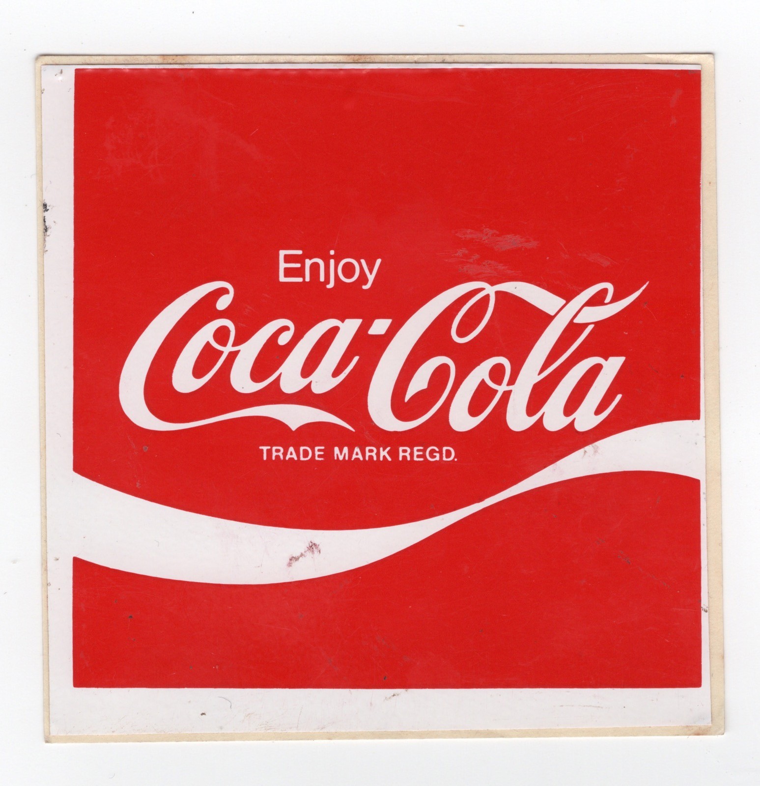 Australian Sticker 1980s Coca Cola