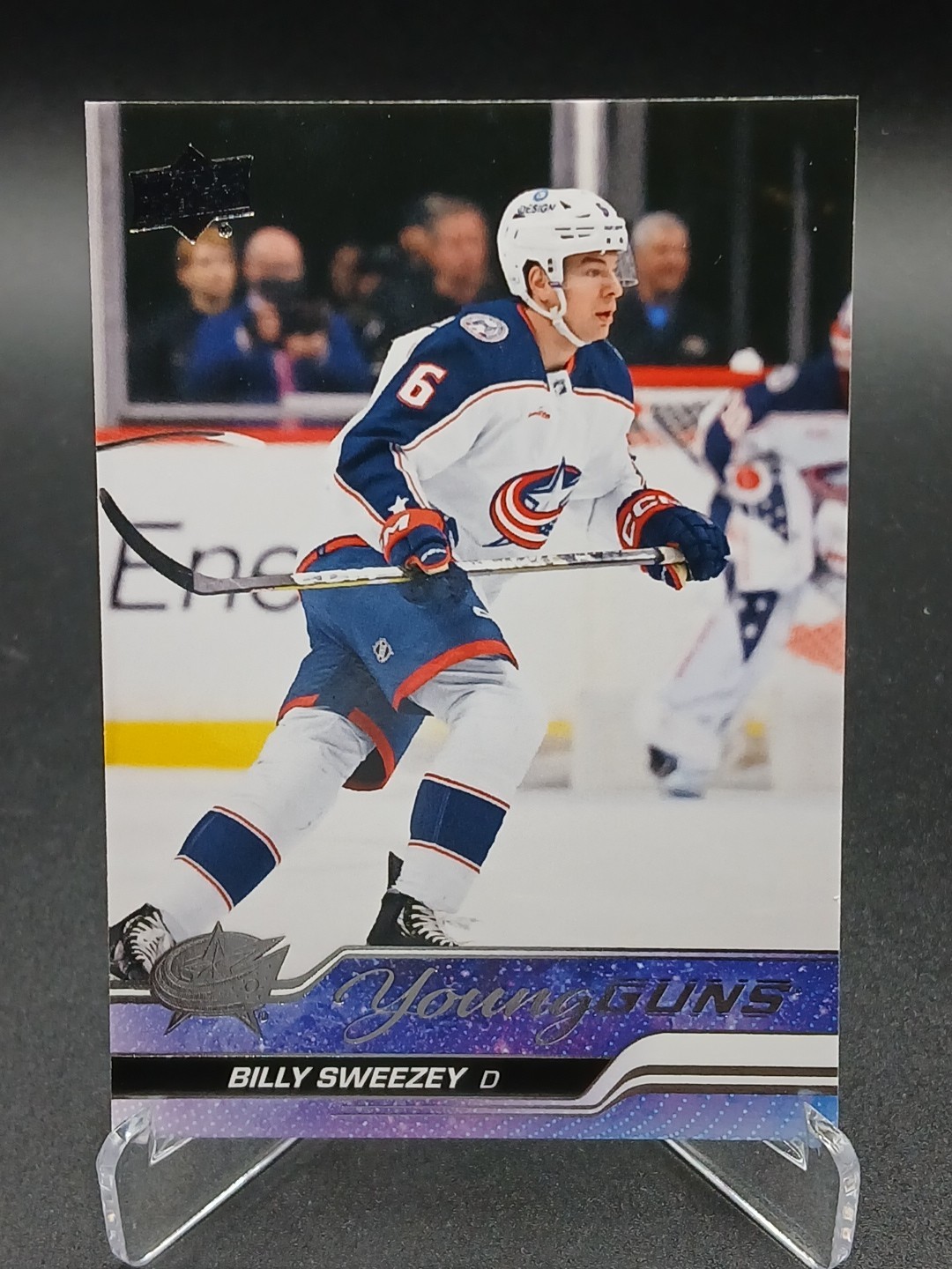 Billy Sweezey Young Guns Rookie RC 23-2 UD Series 2 - NHL Columbus Blue Jackets