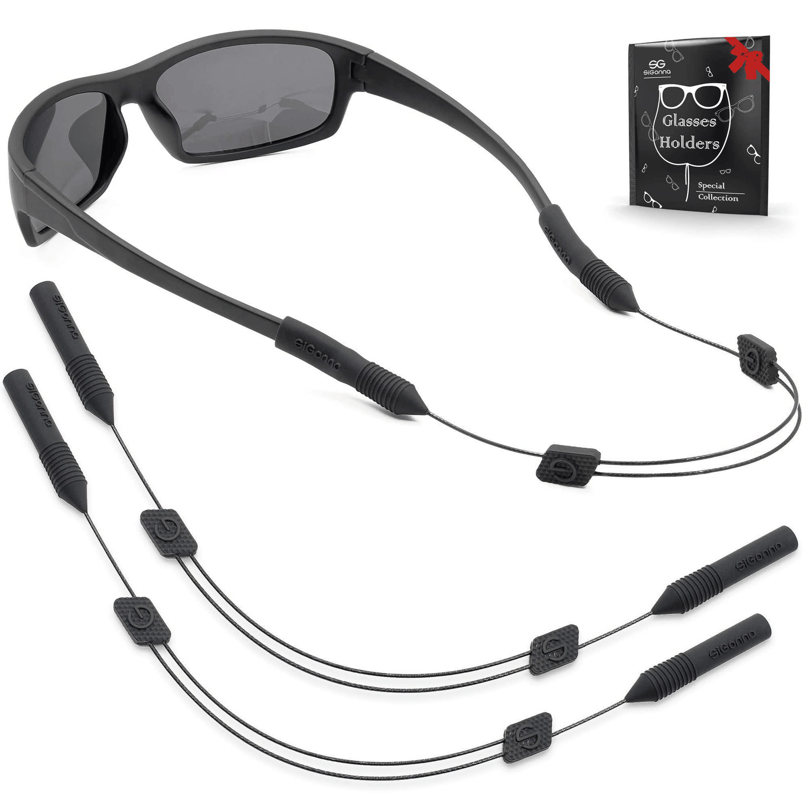 Eye Glasses String Strap Holder   No Tail Sunglass Strap for Men   Adjustable