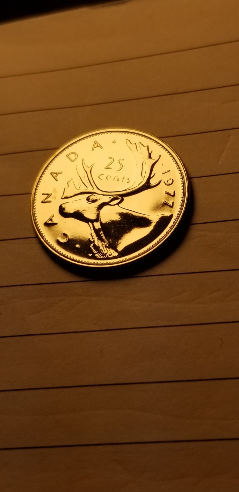 1977 Canada 25 Cents Coin Mint Grade Beauty Idab1.