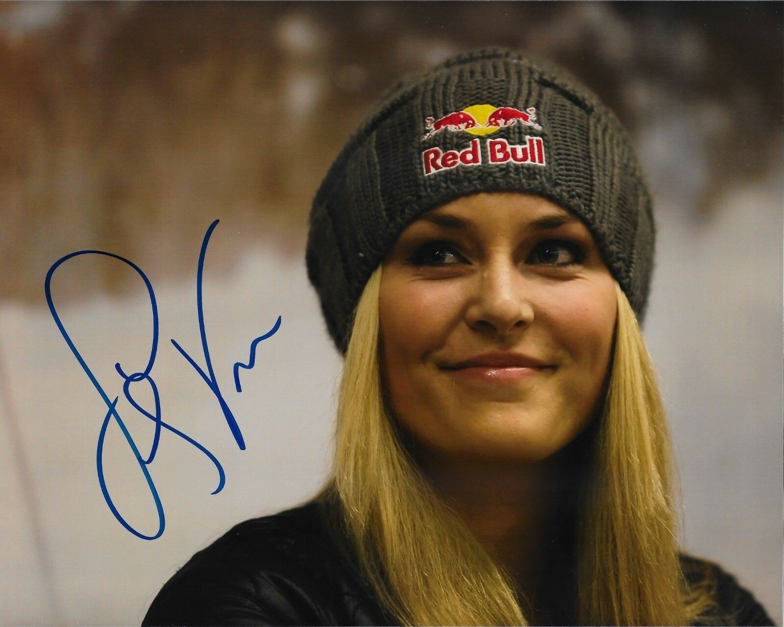 Lindsay Vonn, Skiing star signed 8x10 color photo  *REPRINT*