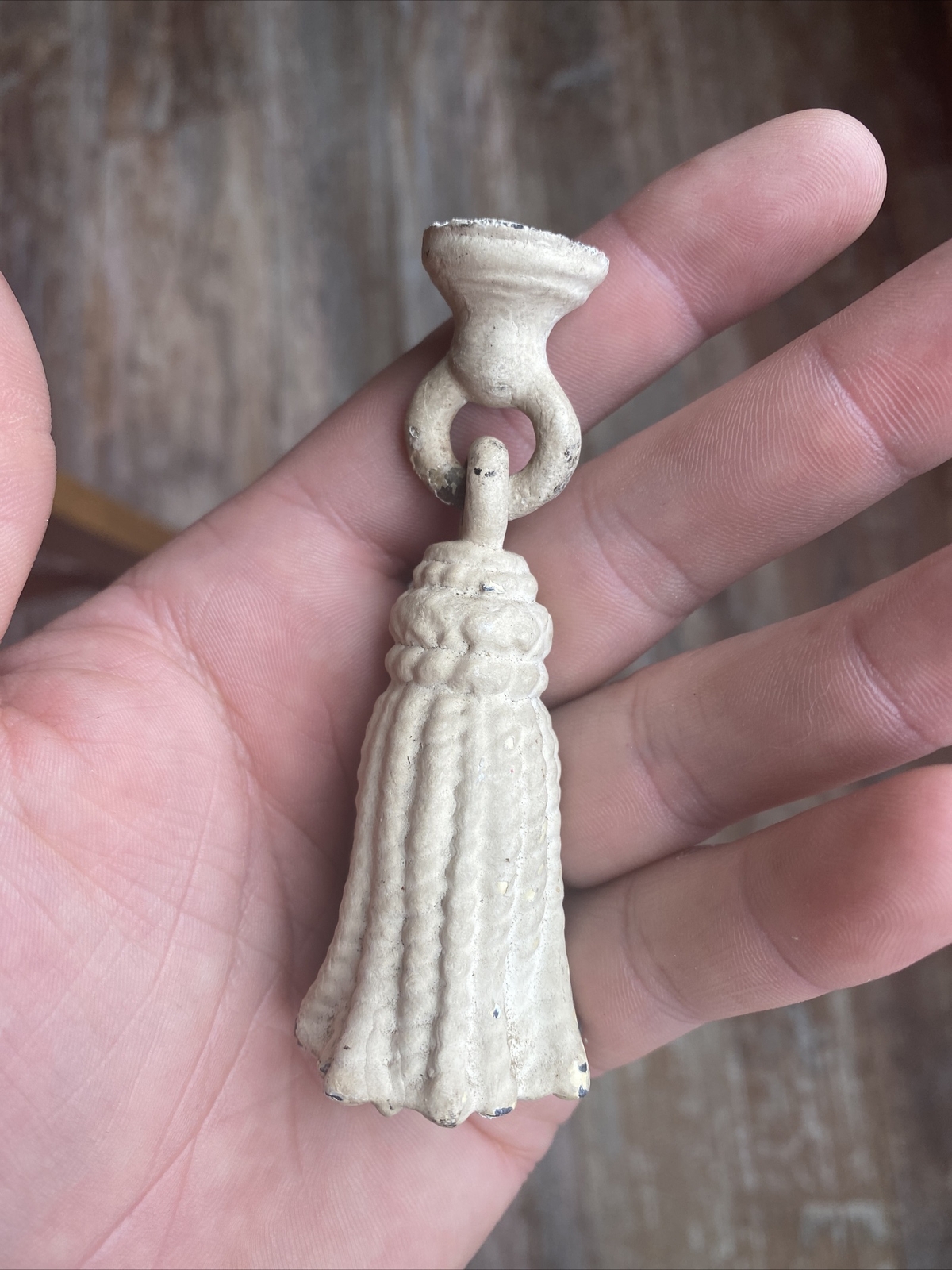 Vtg Brass Lead Cistern Handle Pull Light Switch Blinds Old Antique Thread HANDLE