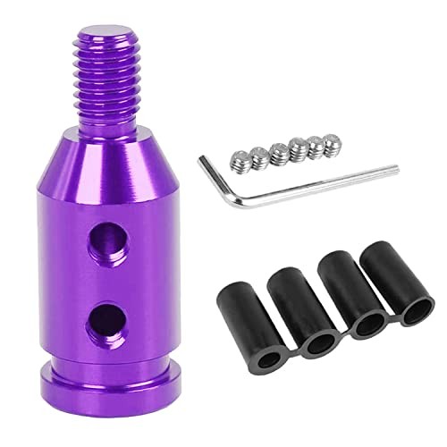Universal Car Shift Adapter - Aluminum Alloy M10x1.5 Gear Shift Knob Purple