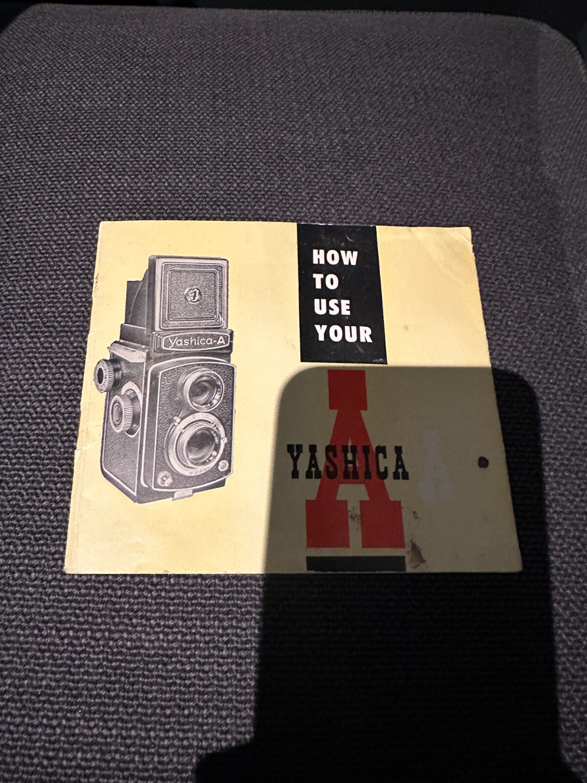 Original Instructions Manual for Yashica-A (English Language)
