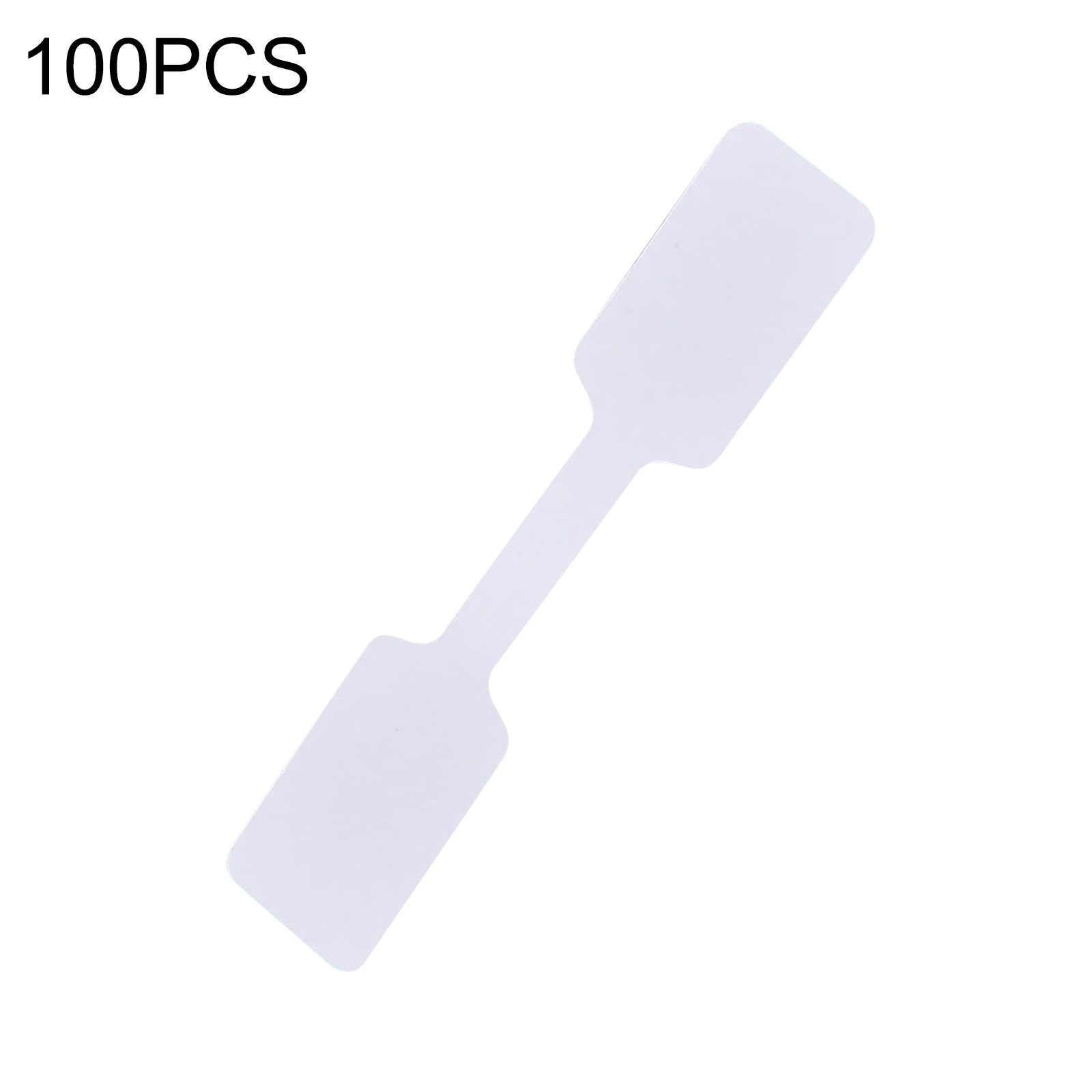 100pcs White Price Label Tags with Hanging String Jewelry Stationery xx