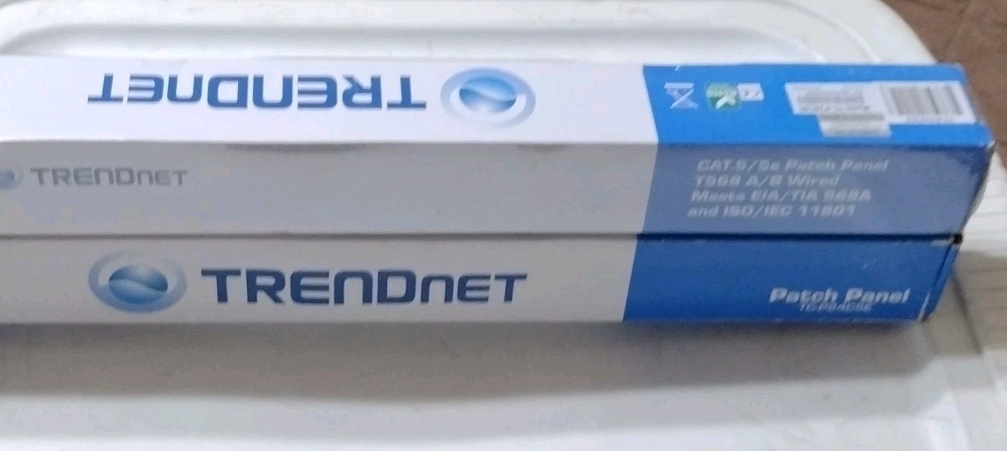 TRENDnet TC-P24C5E Cat 5e 24-Port Ethernet RJ-45 Patch Panel x2