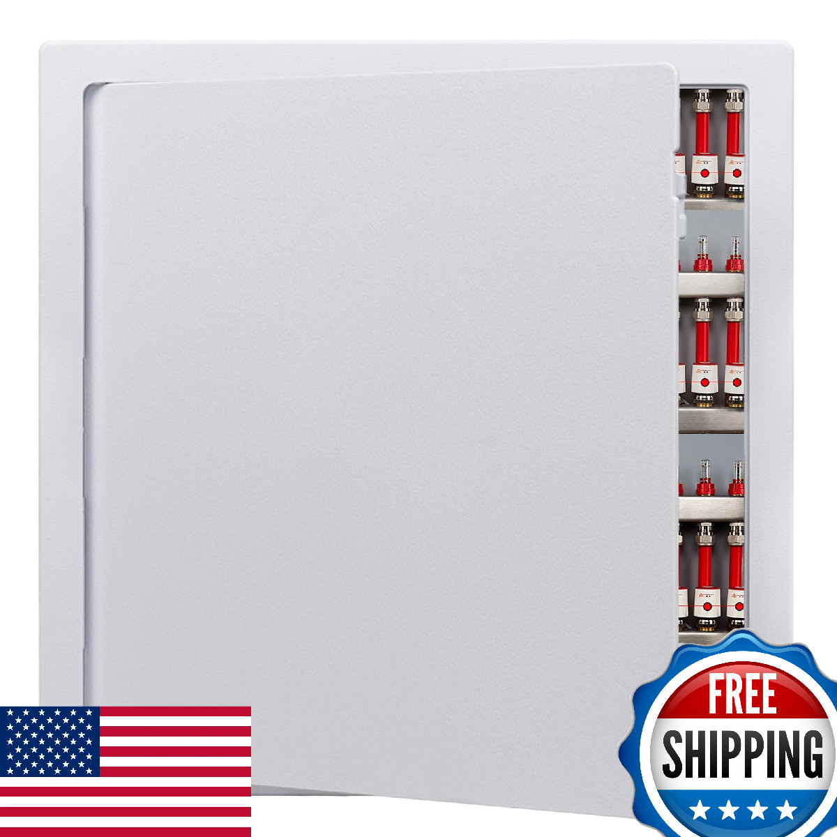 Donext 22"x22" White Plastic Wall Access Panel for Drywall Plumbing & Cables