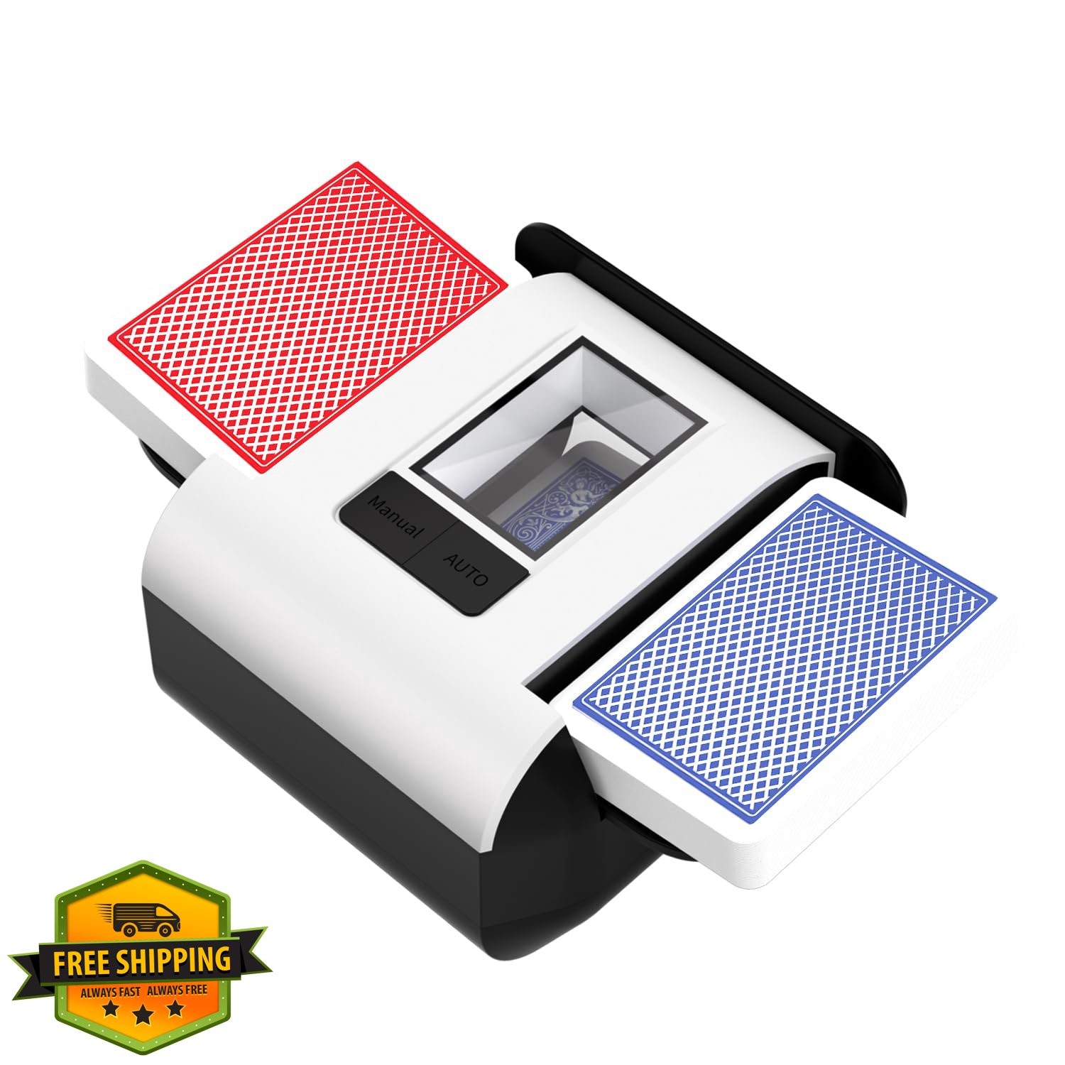 BIFTU Rechargeable Card Shuffler 1-2 Deck Poker UNO