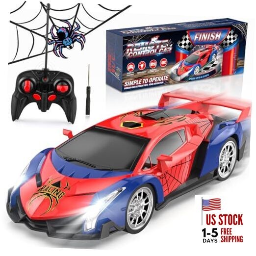  Remote Control Car for Kids, RC Cars for Boys Kids 1:18 Electric Vehicle Red