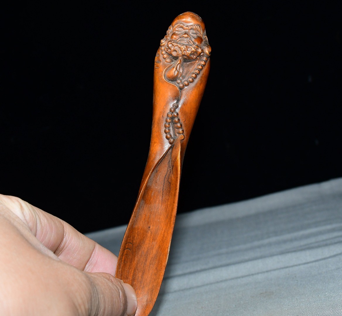 Exquisite Small Leaf Boxwood Tea Spoon Handle