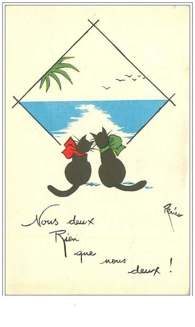 Cats. Pair Of Black Cats. Just The Two Of Us!