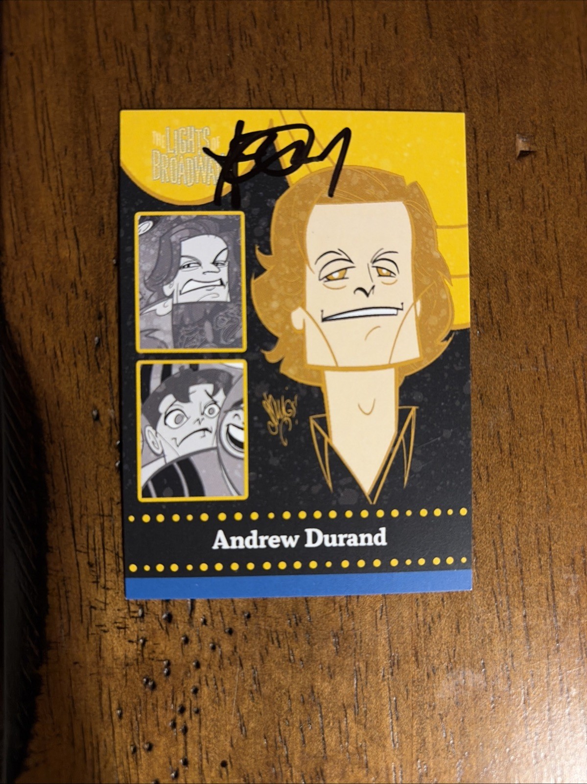 Lights of Broadway Card Andrew Durand 2023 Edition SIGNED 
