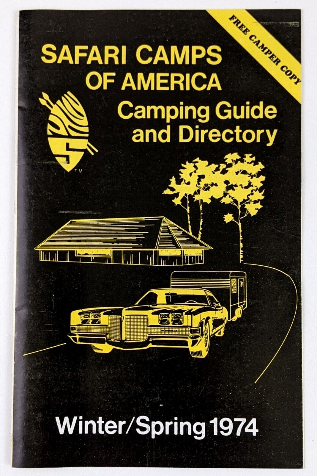 1974 Safari Camps of America Camping Guide Directory Vintage Travel Booklet 