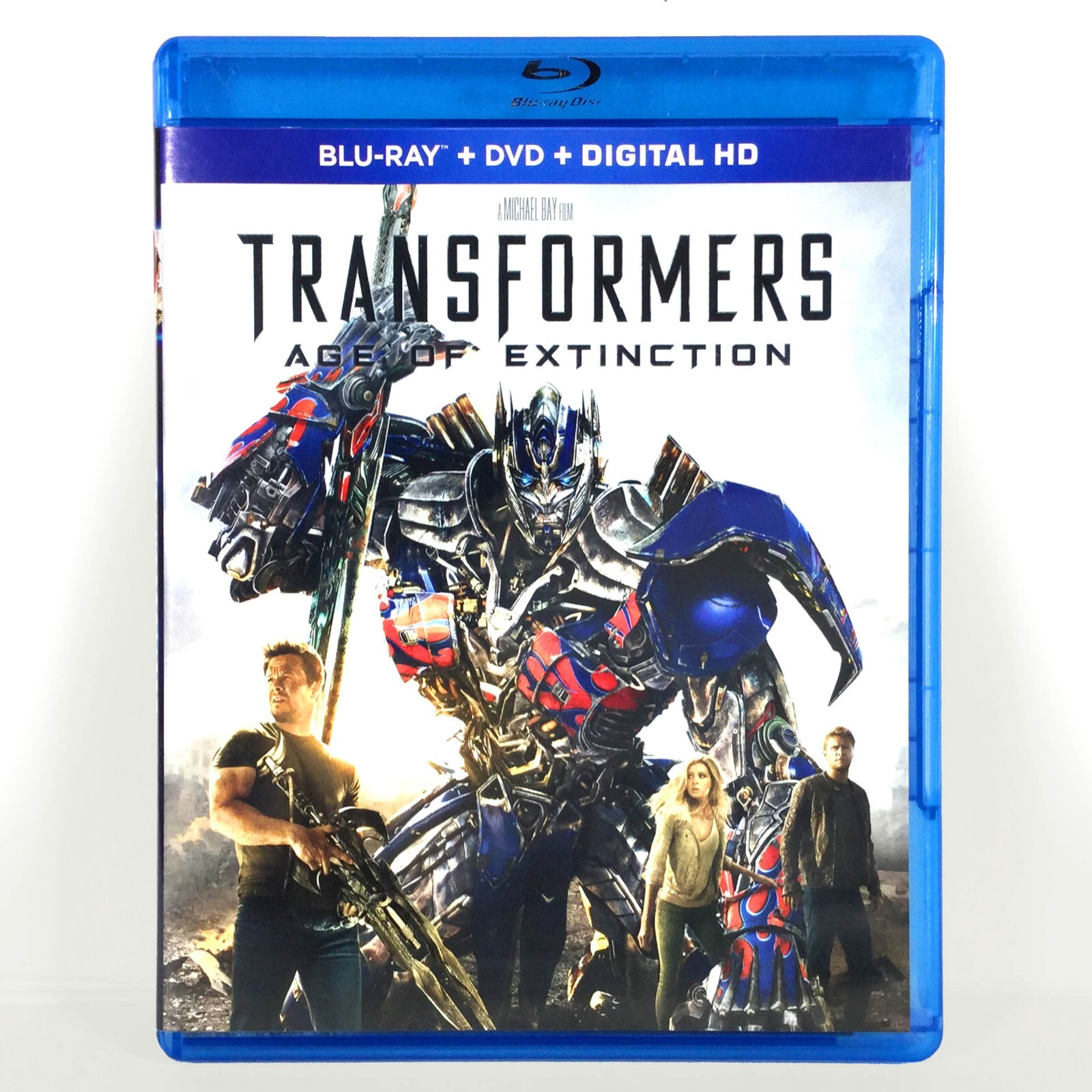 Transformers: Age of Extinction (3-Disc Blu-ray/DVD, 2014, Inc Digital) Like New