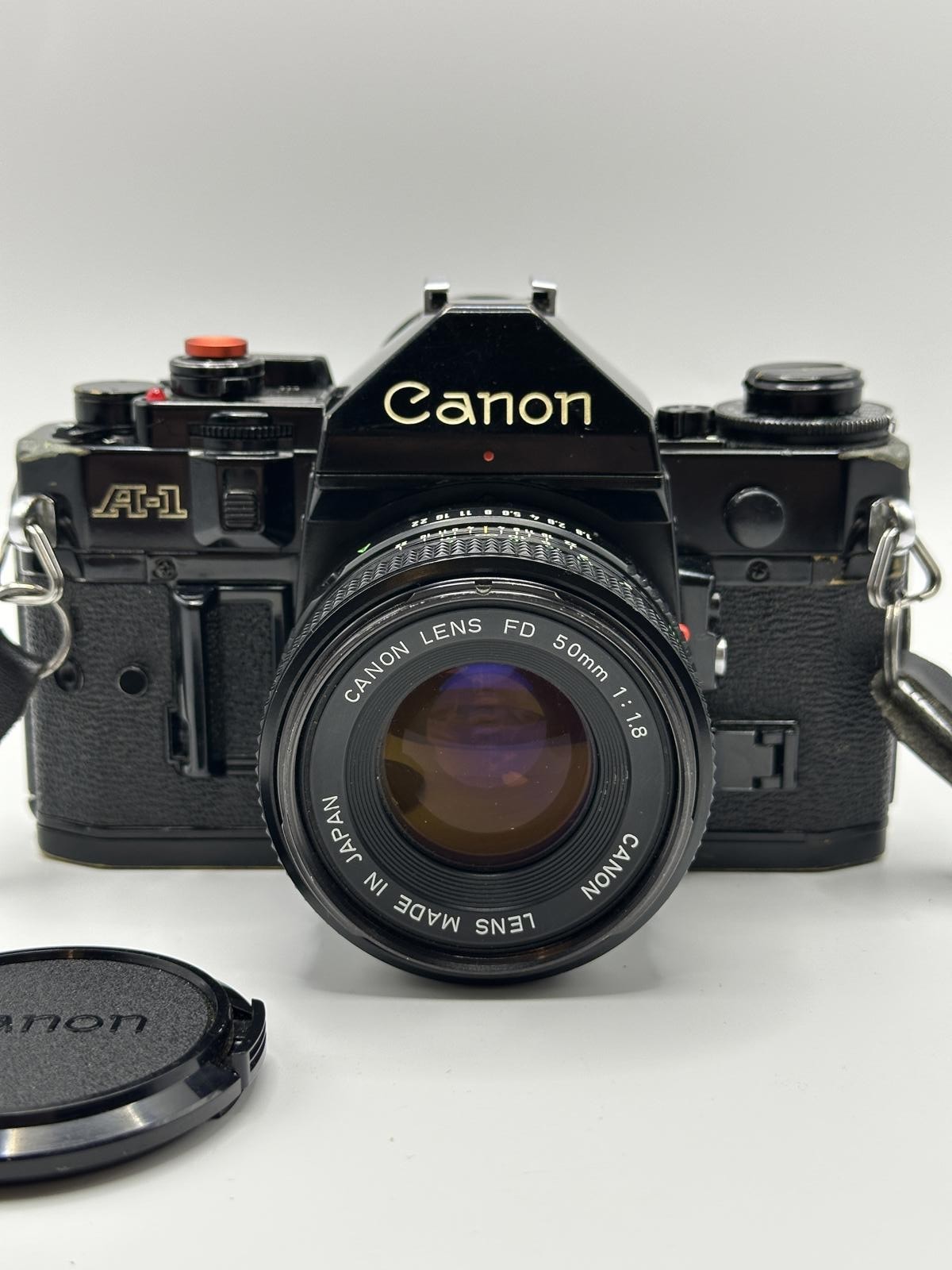 Canon A-1 35mm SLR Film Camera with 50mm f/1.8 Lens