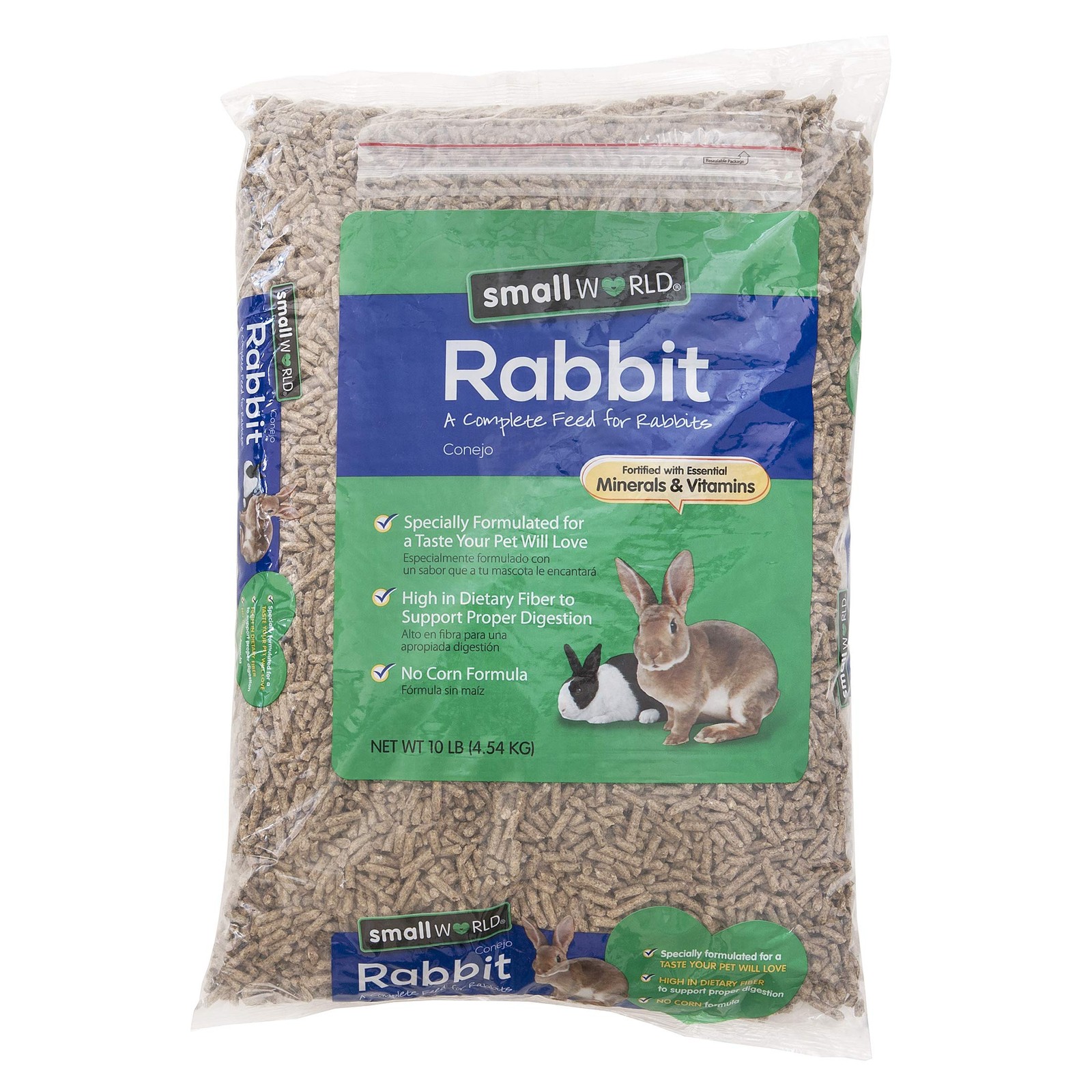 Complete Rabbit Food Pellets, HighFiber Diet with Vitamins & Minerals, 10 lb