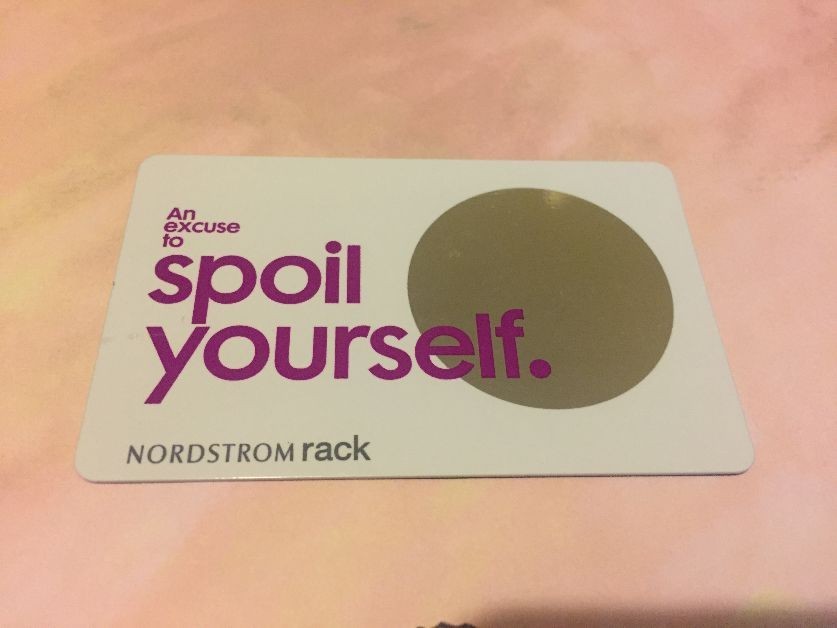 NORDSTROM RACK An Excuse to Spoil Yourself, Mirror ( 2013 ) Gift Card ( $0 )