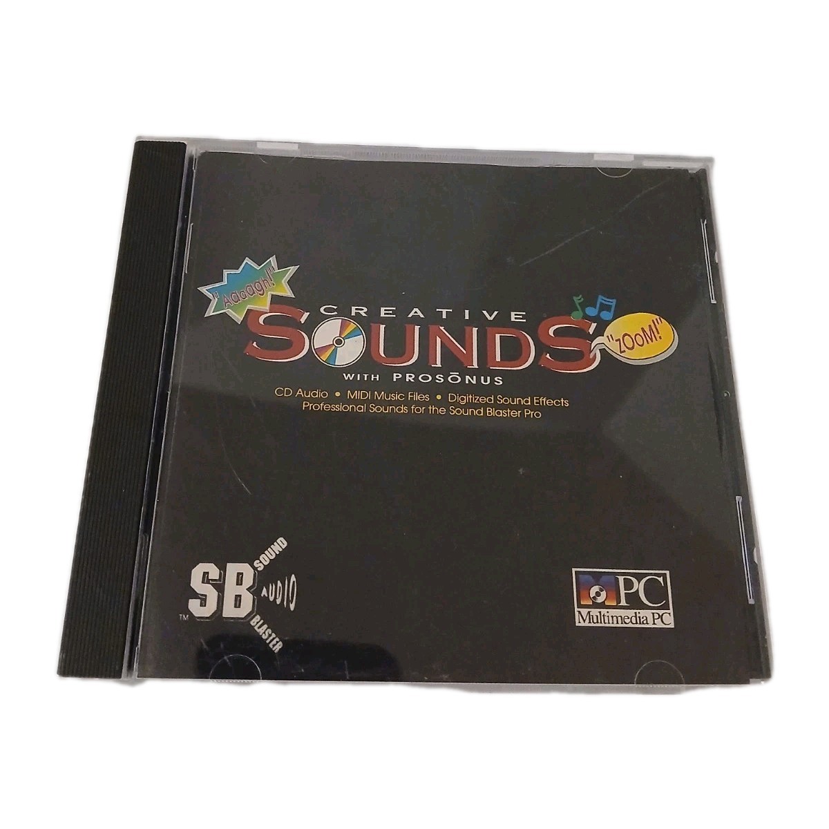 Creative Sounds with Prosonus CD ROM Sound FX Music Audio Library - 1991 Pc 
