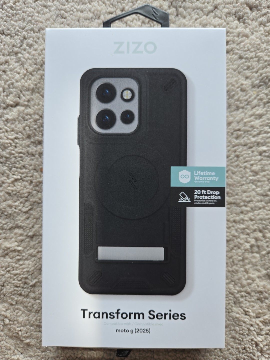 Zizo Transform Series Case for Motorola Moto G 2025 Black