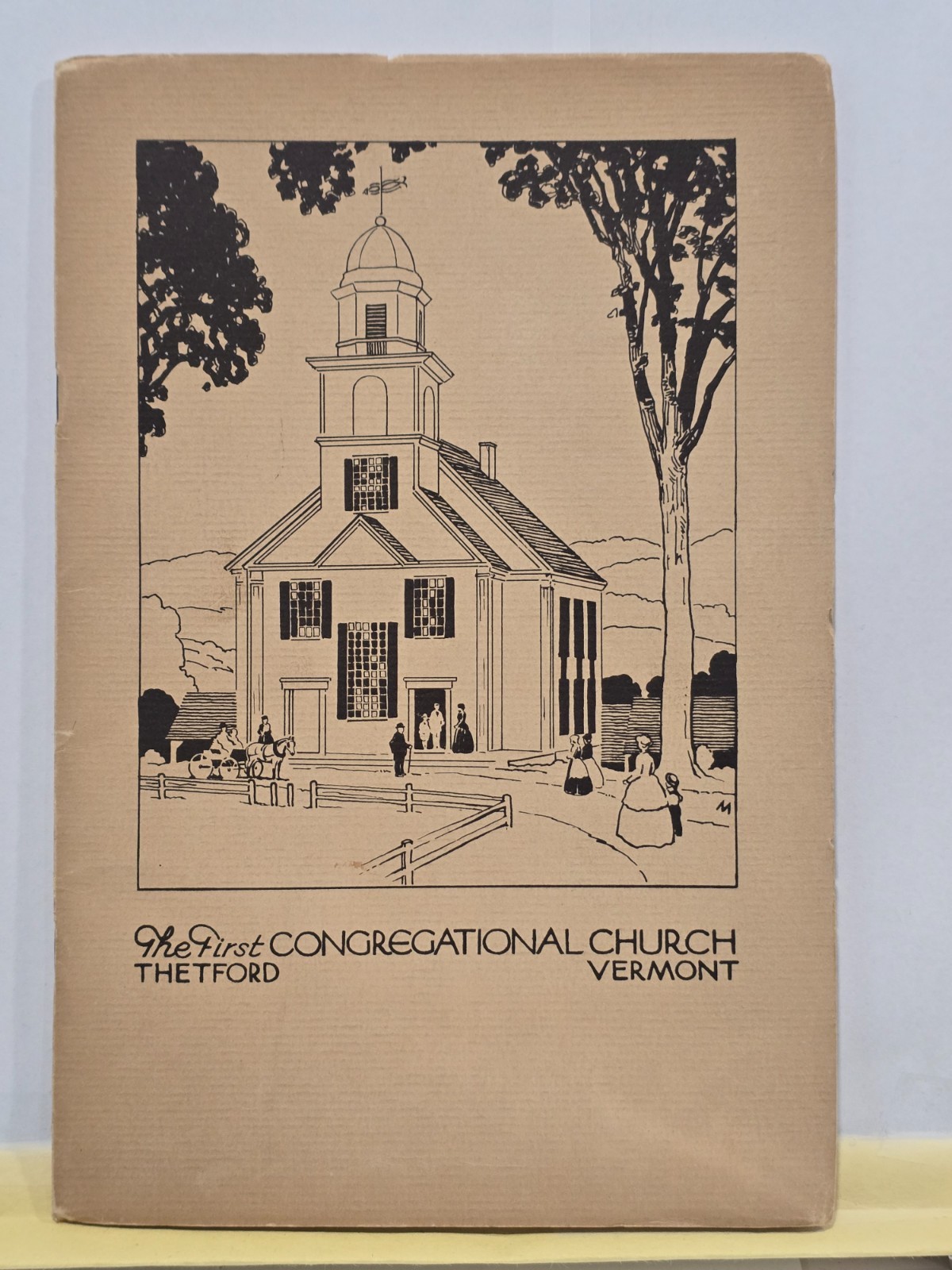 Vintage 1937 FIRST CONGREGATIONAL CHURCH Booklet Thetford Vermont VT Religion
