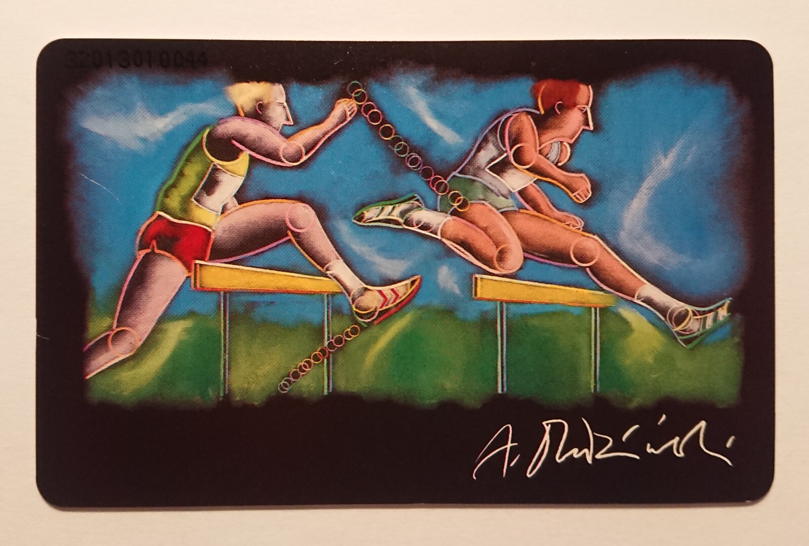 Phone card value card collector's card 12 DM Team Olympia 1992 hurdles